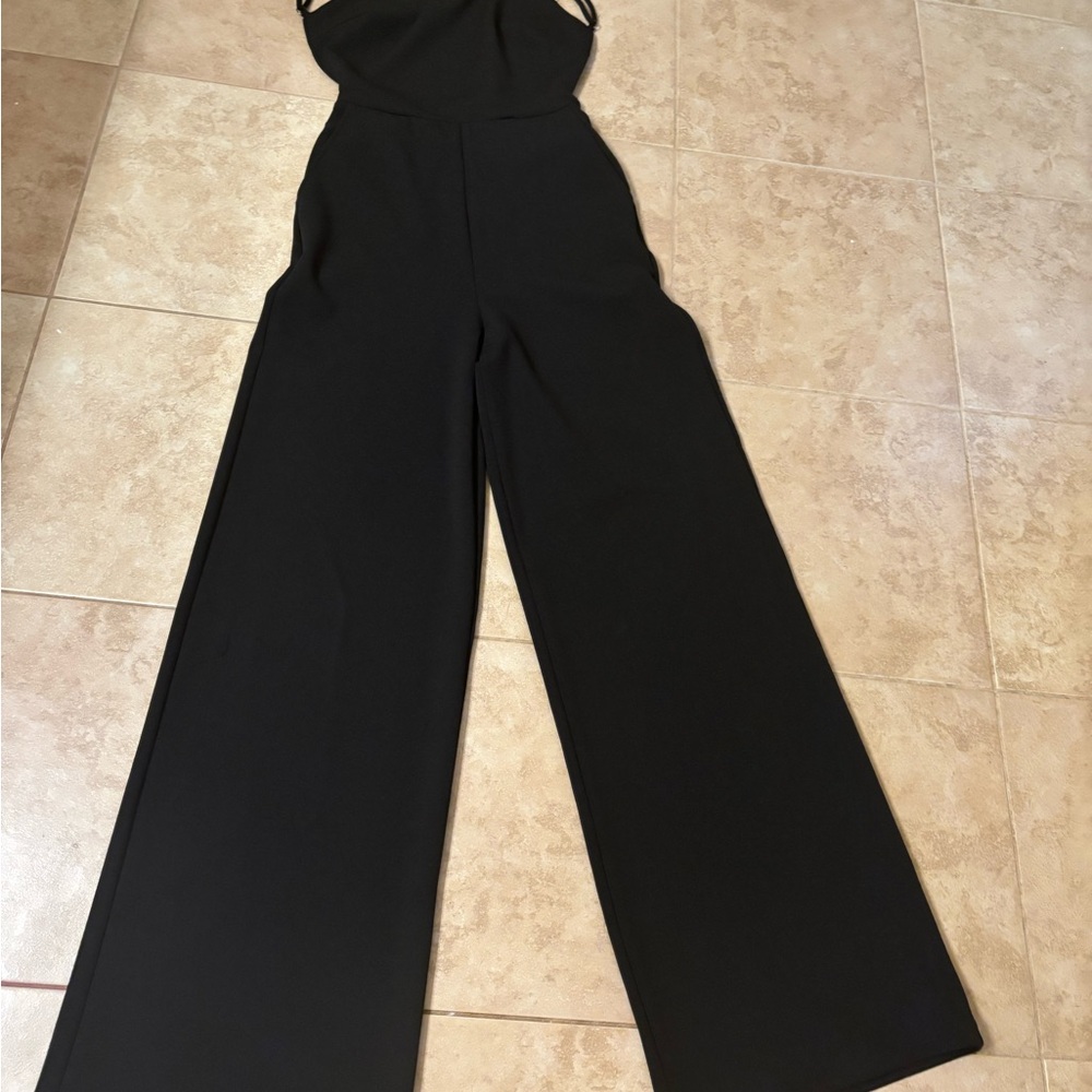 Lulu's Classic Black Jumpsuit - Picture 8 of 14